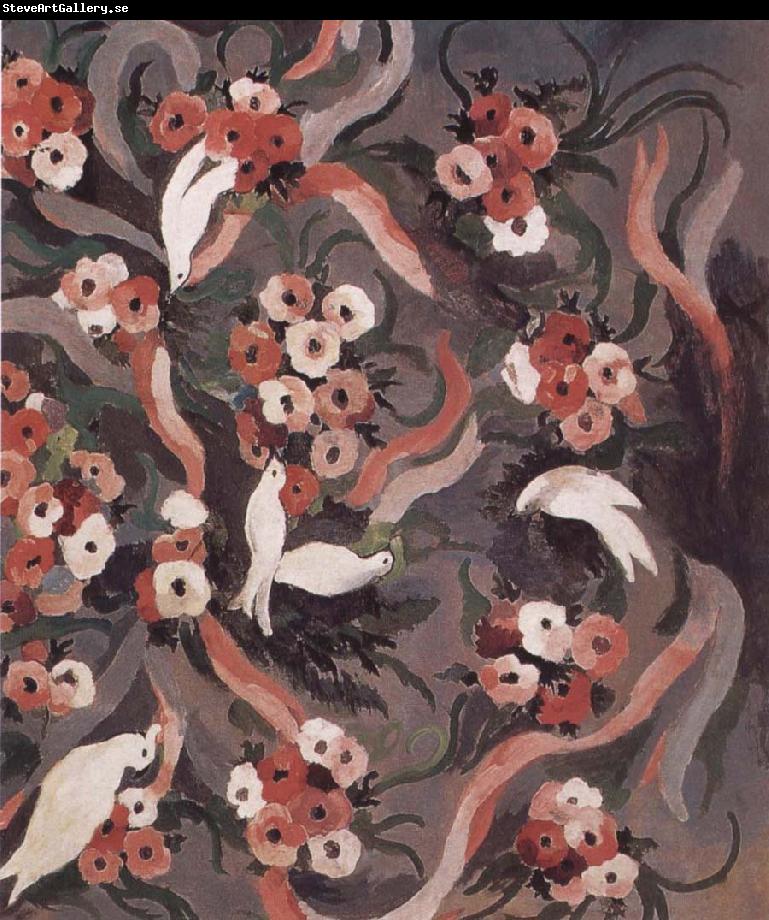 Marie Laurencin Pigeon and flowers